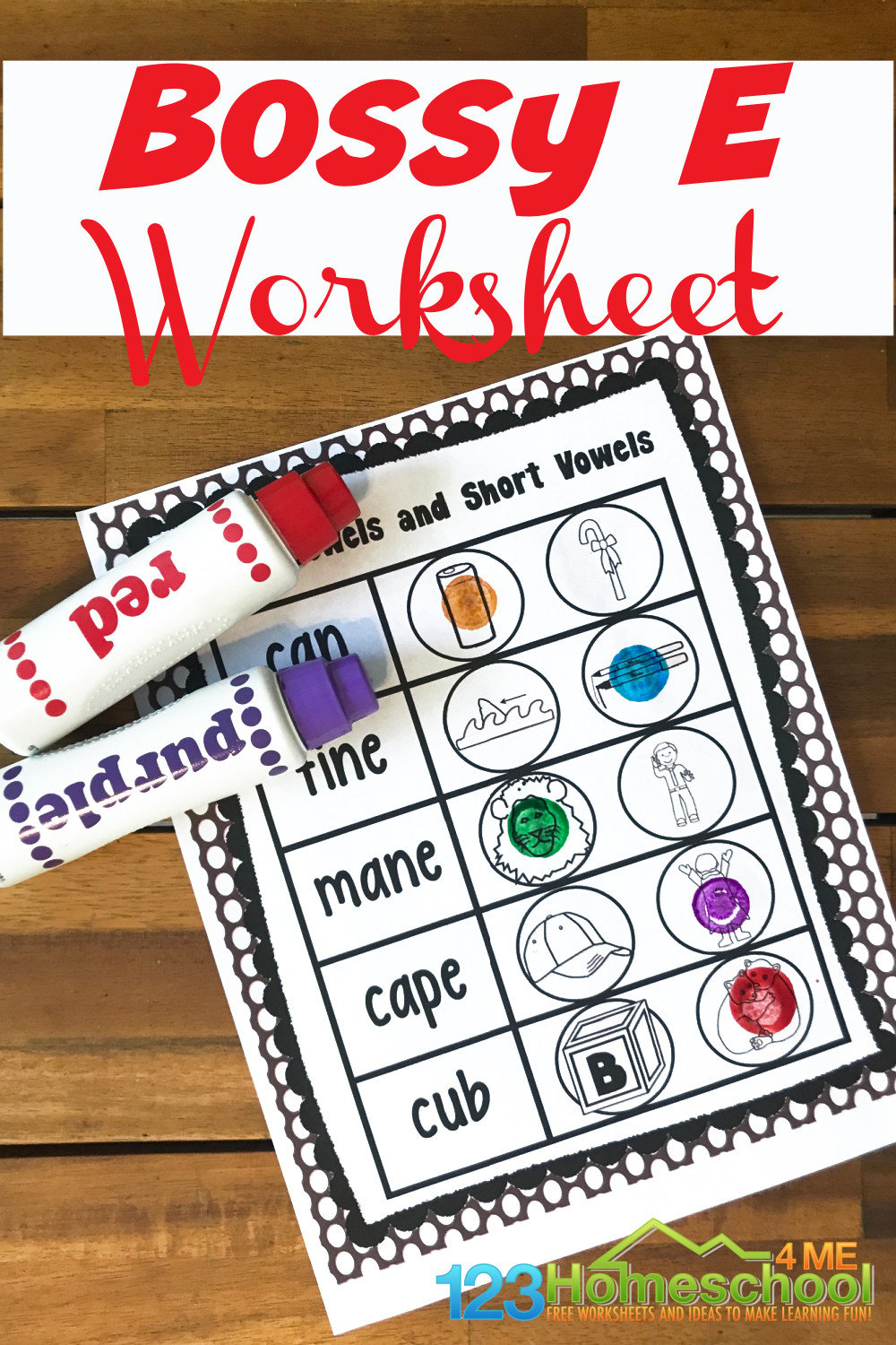 Silent e Worksheets - 123 Homeschool 4 Me