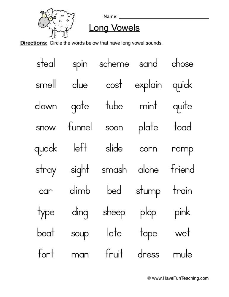 long vowels