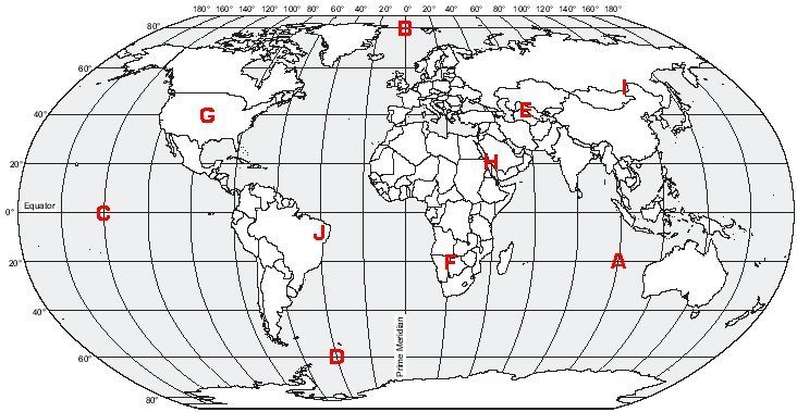 longitude and latitude test