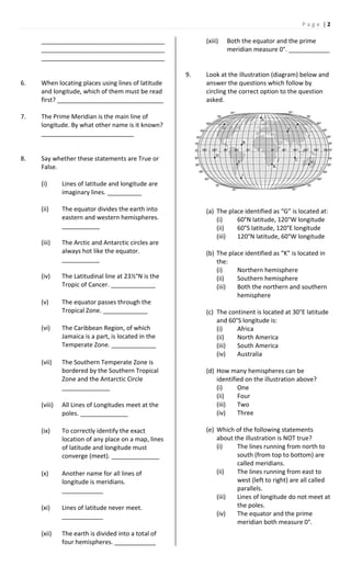 longitude and latitude test