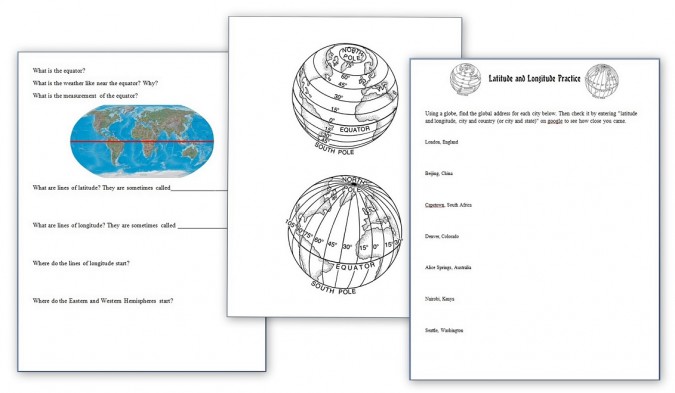 Learning Latitude, Longitude and Using a Compass - Homeschool Den