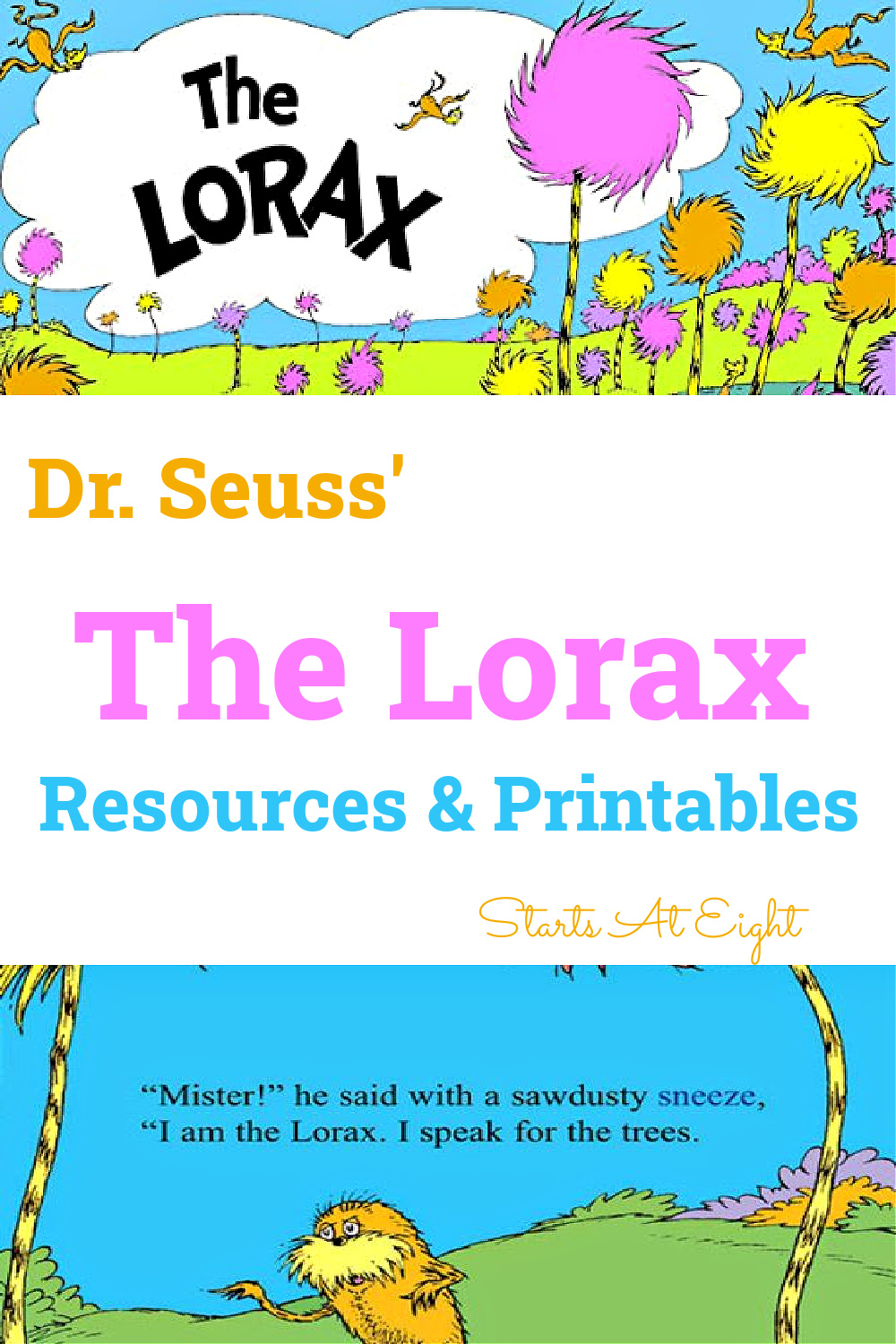 Dr. Seuss The Lorax Resources &  Printables - StartsAtEight