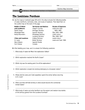 The Louisiana Purchase Worksheet Answer Key - Fill Online ...