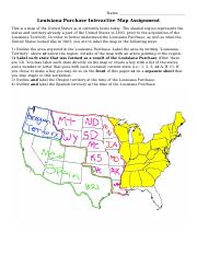 louisiana purchase worksheet high school