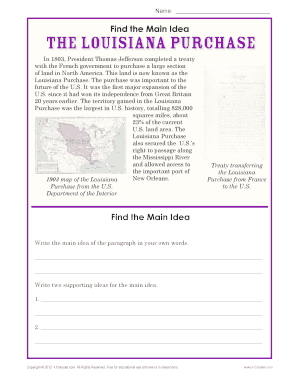 louisiana purchase worksheet middle school