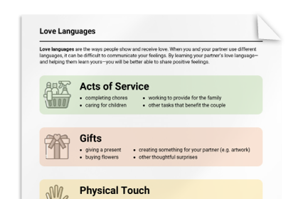 Love in Other Languages | Worksheet 