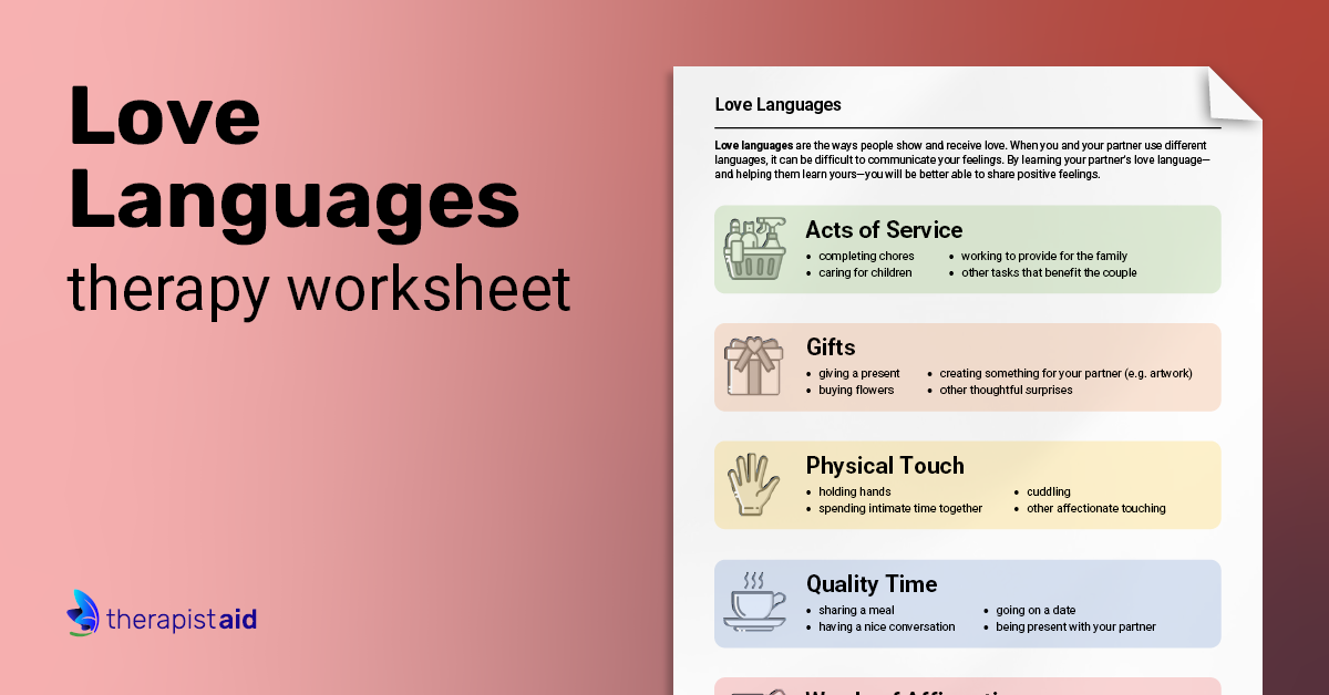 love languages worksheet