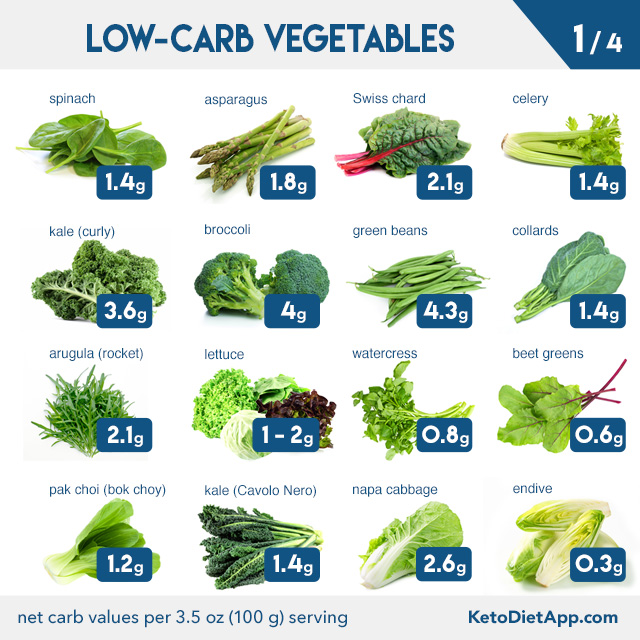 low carb food list printable vegetarian