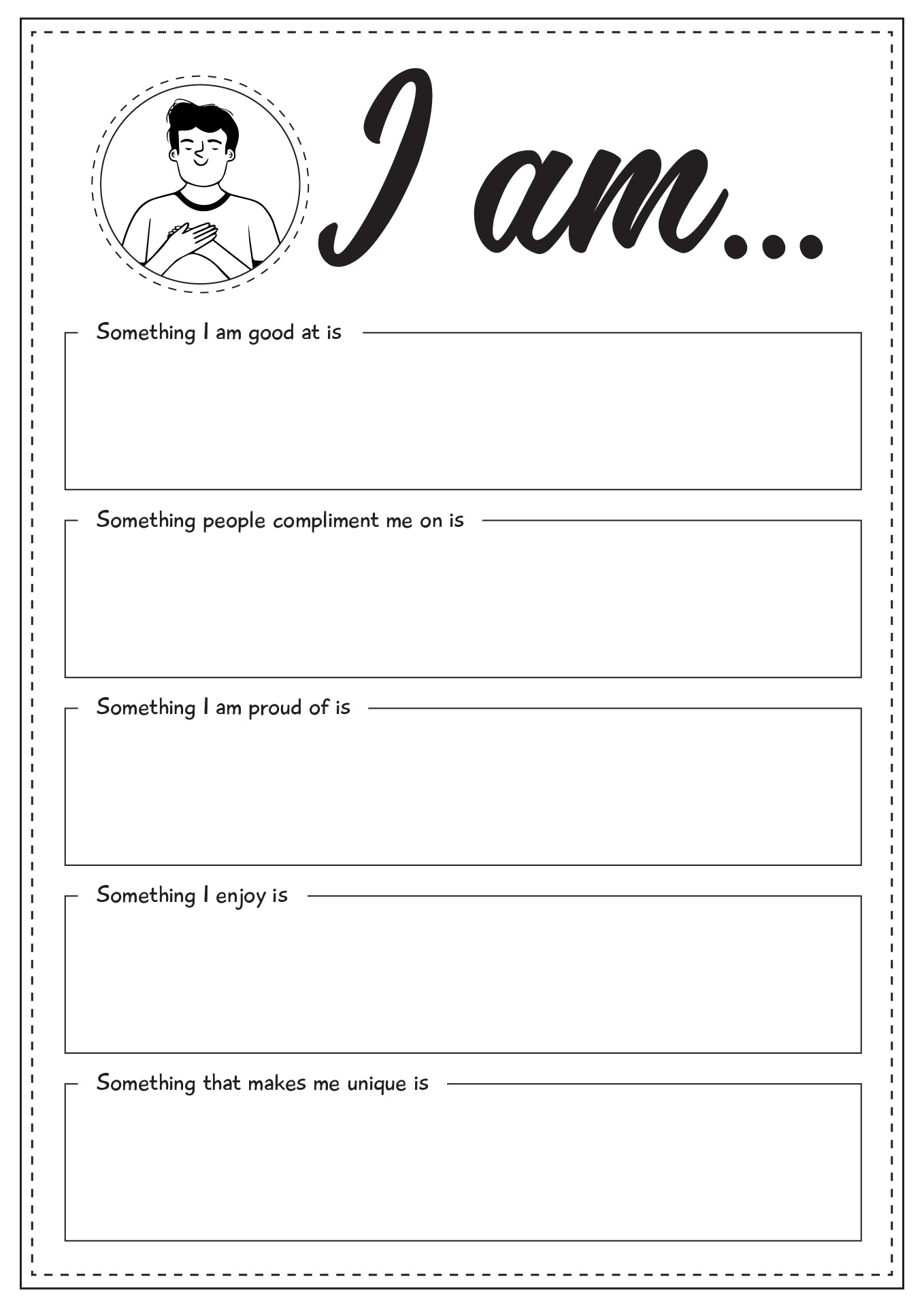 13 Self-Esteem Worksheets For Students - Free PDF at worksheeto.com