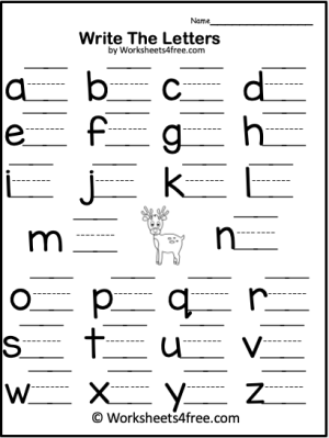 Letters - Lowercase Letters - Worksheets4Free - Free Worksheets