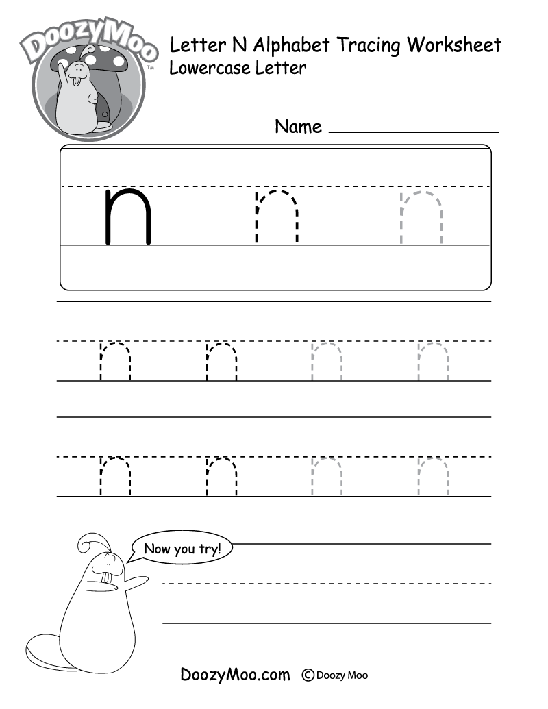 Lowercase Letter Tracing Worksheets (Free Printables) - Doozy Moo