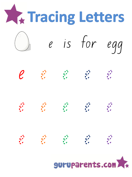Letter E Worksheets for Preschool | Free, Printable