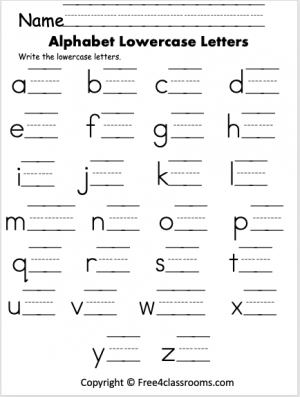 Alphabet - Lowercase Letters Archives FREE and No Login ...