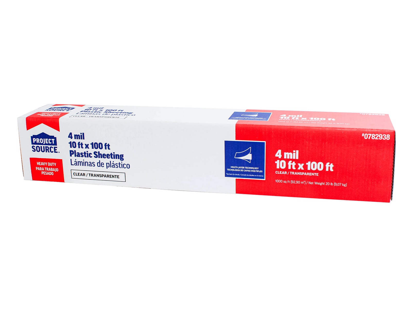 Project Source 20-ft x 100-ft Clear 4-mil Heavy-duty Plastic ...
