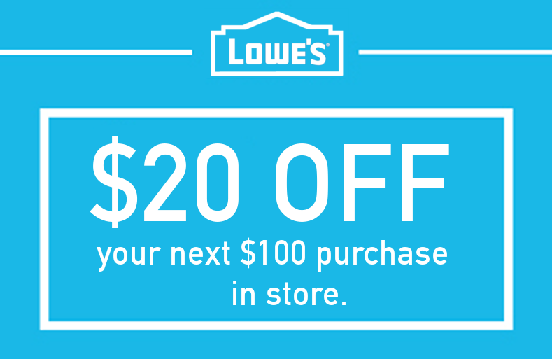 lowes 20 printable coupon march 2017