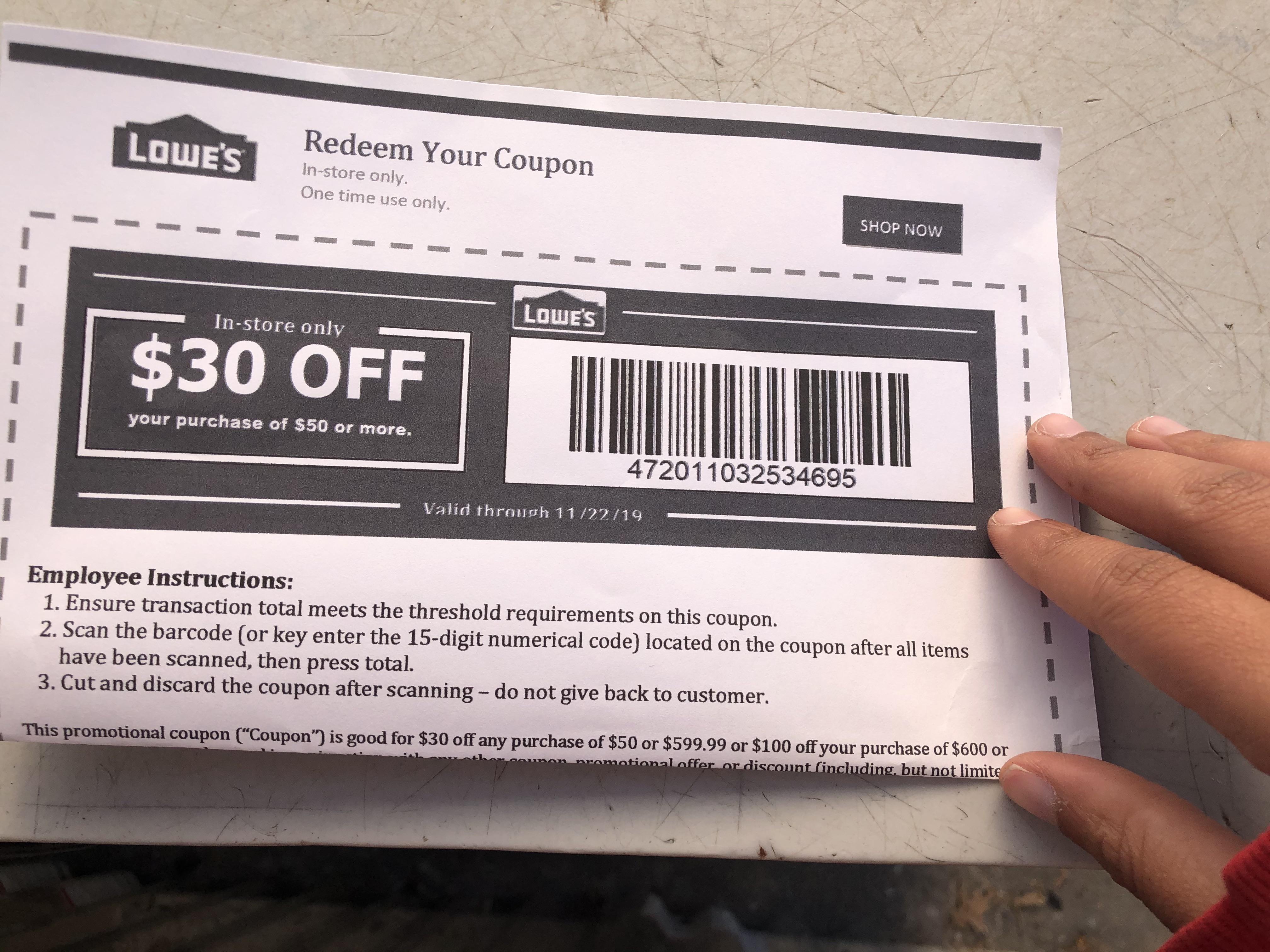lowes printable coupon april 2018