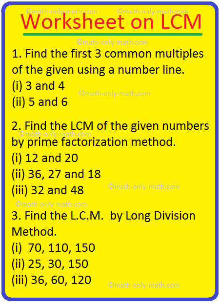 lowest common denominator worksheet 5th grade