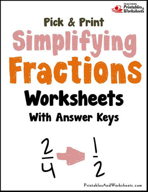 lowest terms fractions worksheet
