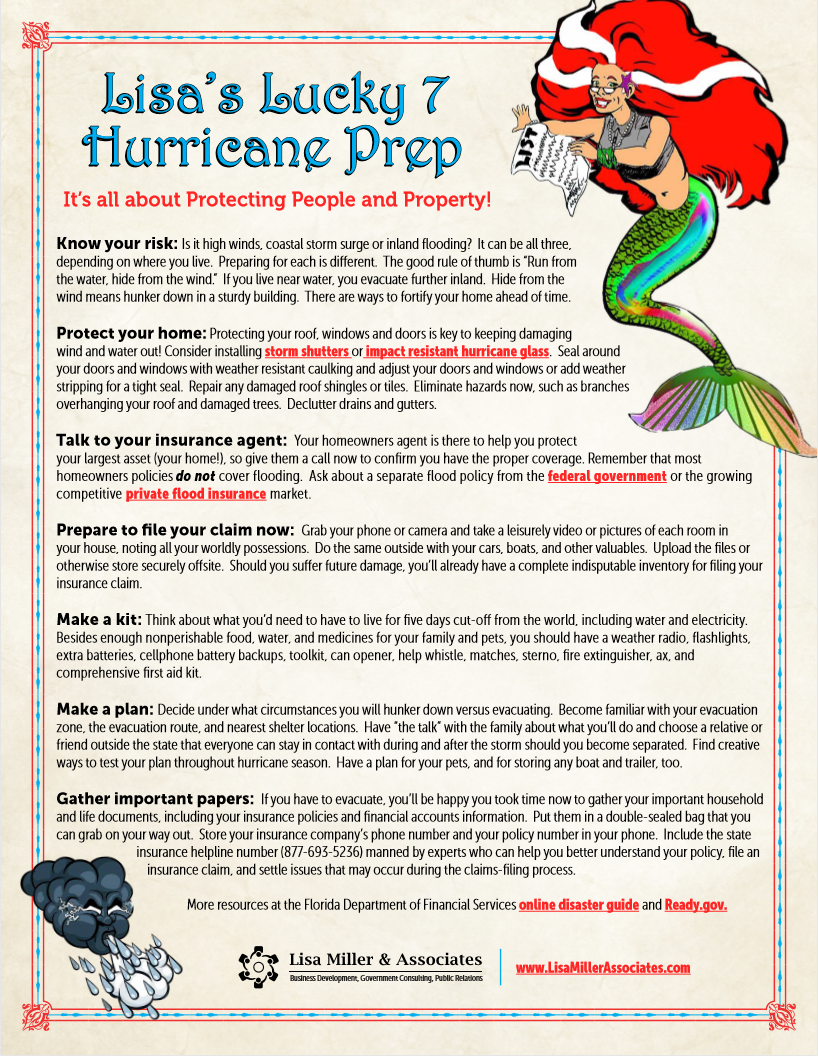 Lisas Lucky 7 Hurricane Season Prep! - Lisa Miller Associates