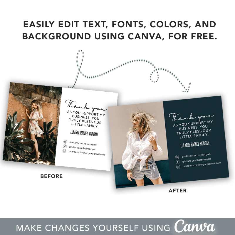 Washing Instructions Care Card I Editable Canva Template I Etsy ...