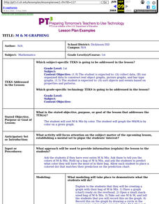 M& m Graphing Activity= Lesson Plans &  Worksheets Reviewed by Teachers