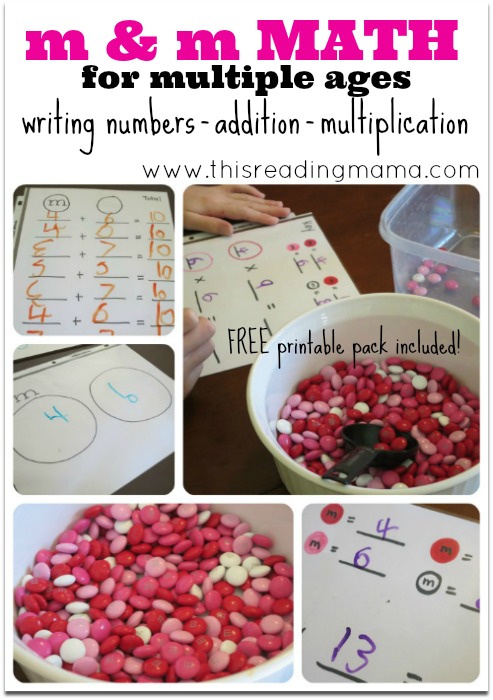 Math for Multiple Ages {with m &  m candy}