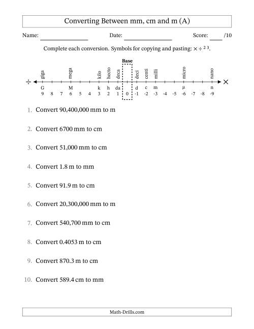 m and m math worksheet