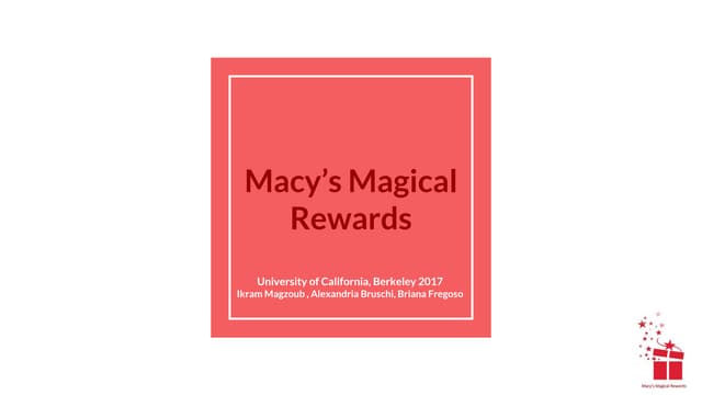 Macys Marketing Challenge 2017 | PPT