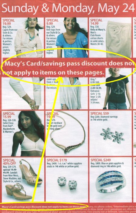 Macys Memorial Day Sale — “No Exclusions”? - Mouse Print*