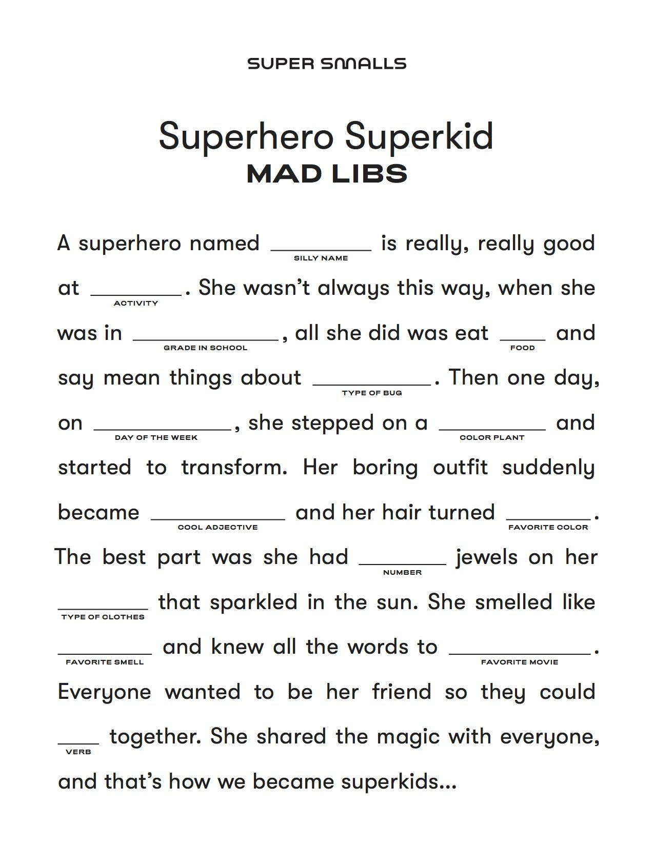 Fun Indoor Activities for Kids | Super Smalls