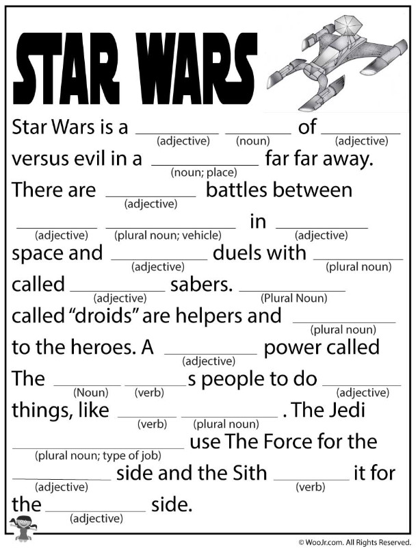 Mad Libs! Swanton Public Library Worksheets Library