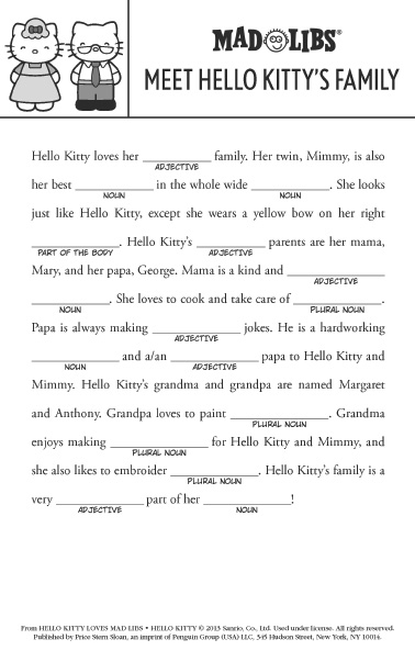 Mad Libs Printables and Activities | Brightly