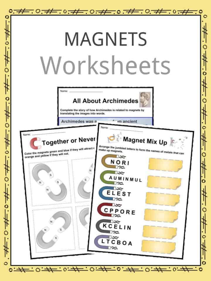 Magnet Facts, Worksheets &  Information For Kids