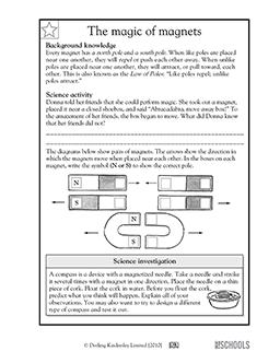 Magnet magic (law of poles) | 5th grade Science Worksheet ...