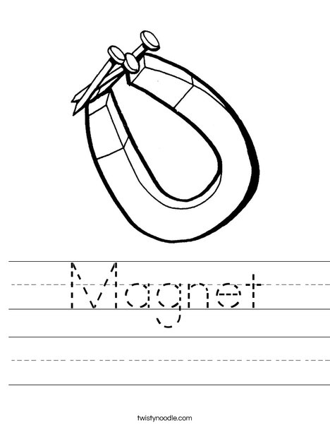 Magnet Worksheet - Twisty Noodle