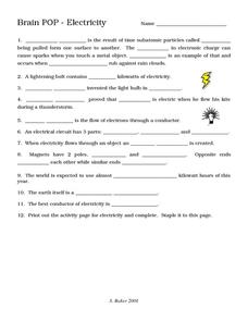 magnetism and electricity worksheet