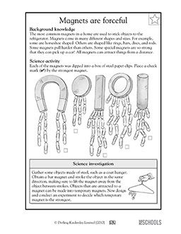 magnetism worksheet 4th grade