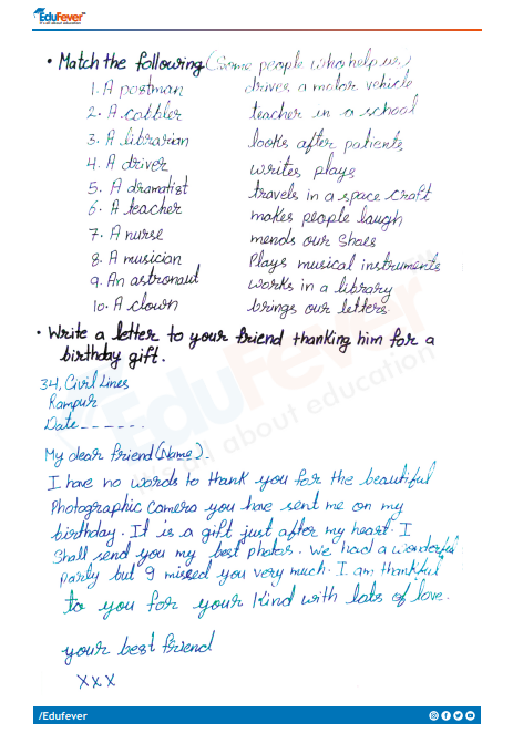 Class 3 English What in The Mailbox Worksheet