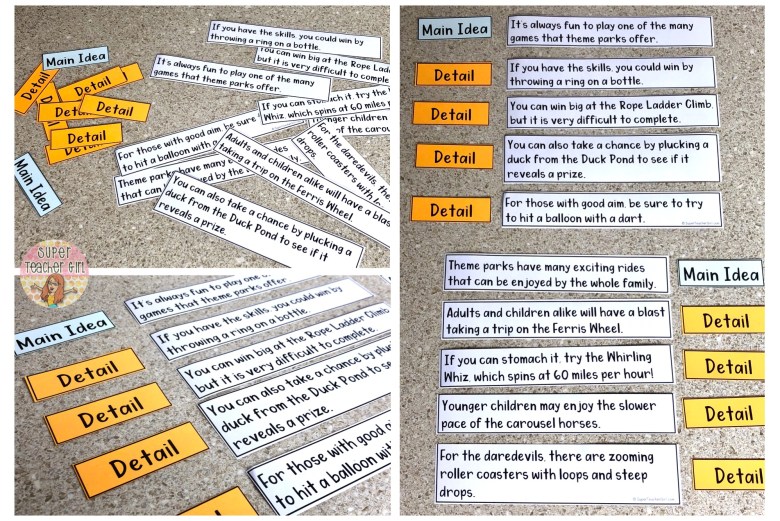 Teaching Stated Main Idea &  Details with Scaffolded Activities ...