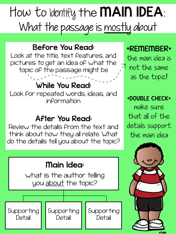 Main Idea &  Details - Teaching to the Test-Taker