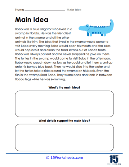Main Ideas Worksheets - 15 Worksheets Library