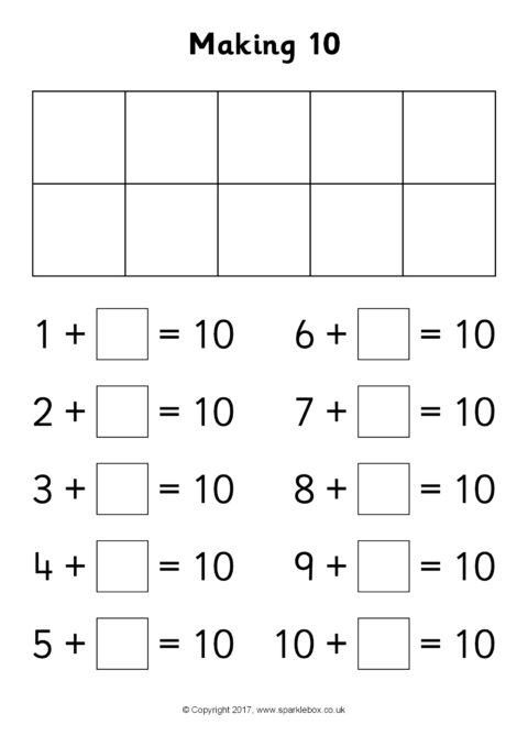 Making 10 Worksheets (SB12207) - SparkleBox