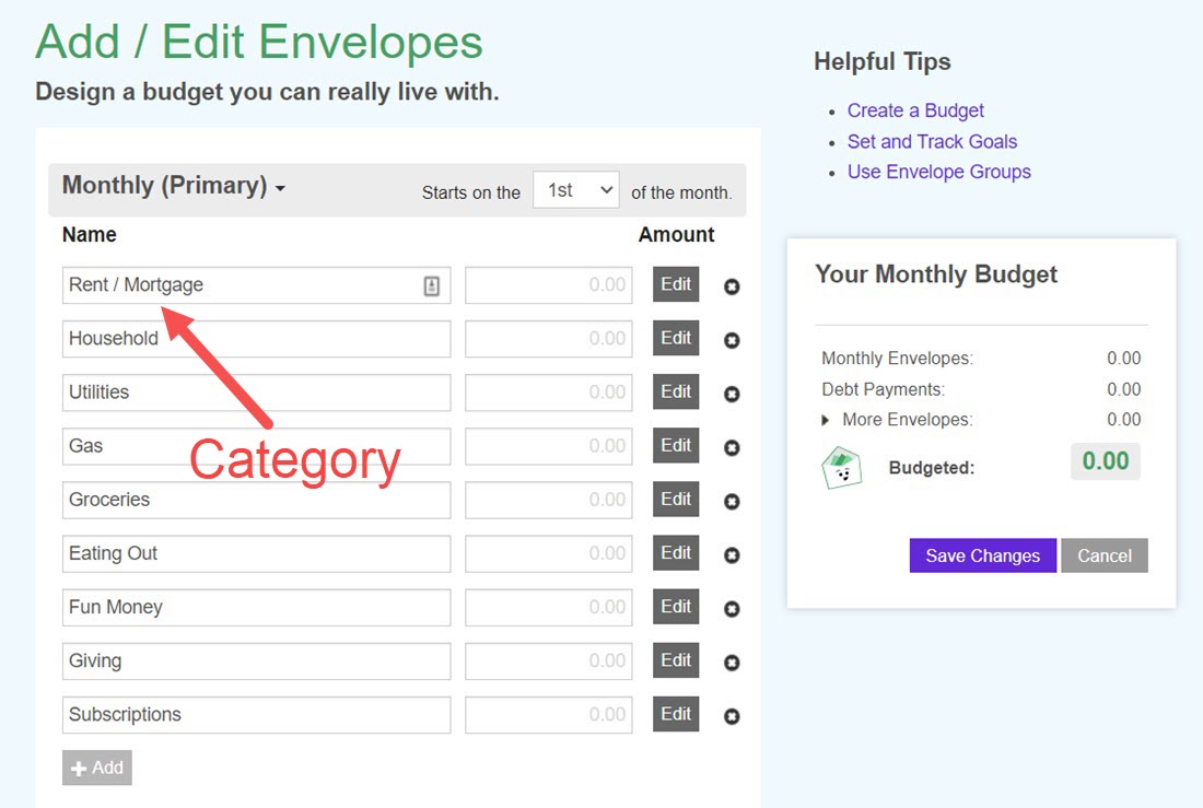 How To Make A Budget Worksheet | Goodbudget