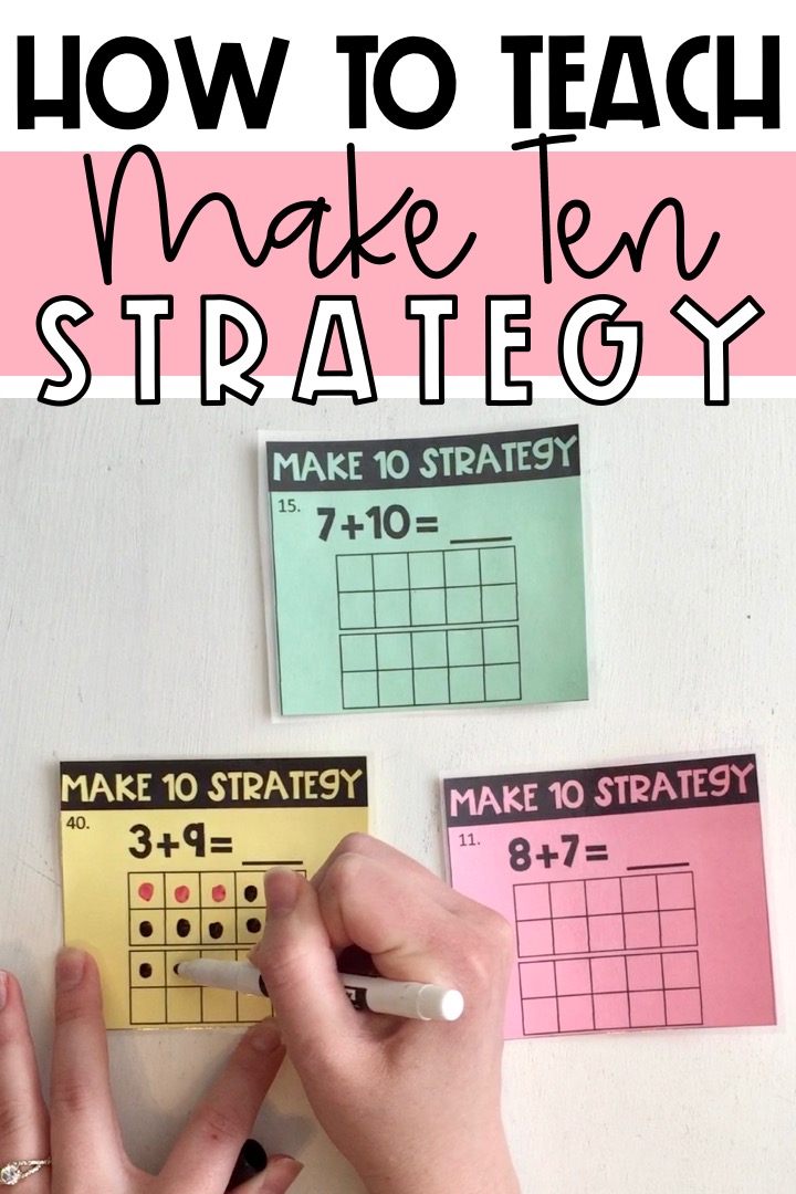 How to Teach Make Ten Strategy - Teaching with Kaylee B