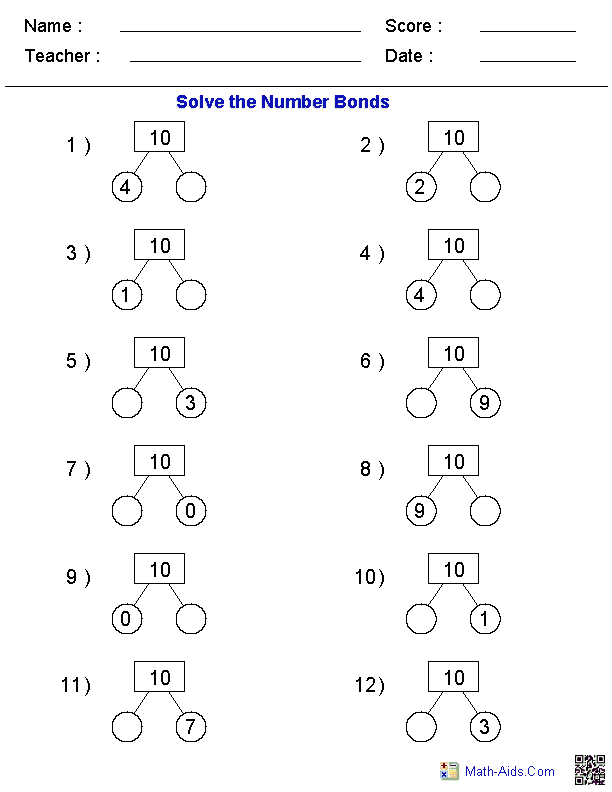 Math Worksheets | Dynamically Created Math Worksheets