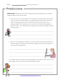 Making Predictions Worksheets