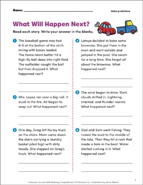 Prediction Worksheets, Games, &  Activities | Scholastic