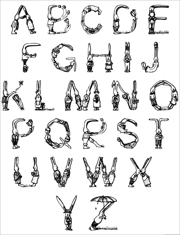 48+ Alphabet Bubble Letters - Free Alphabet Templates