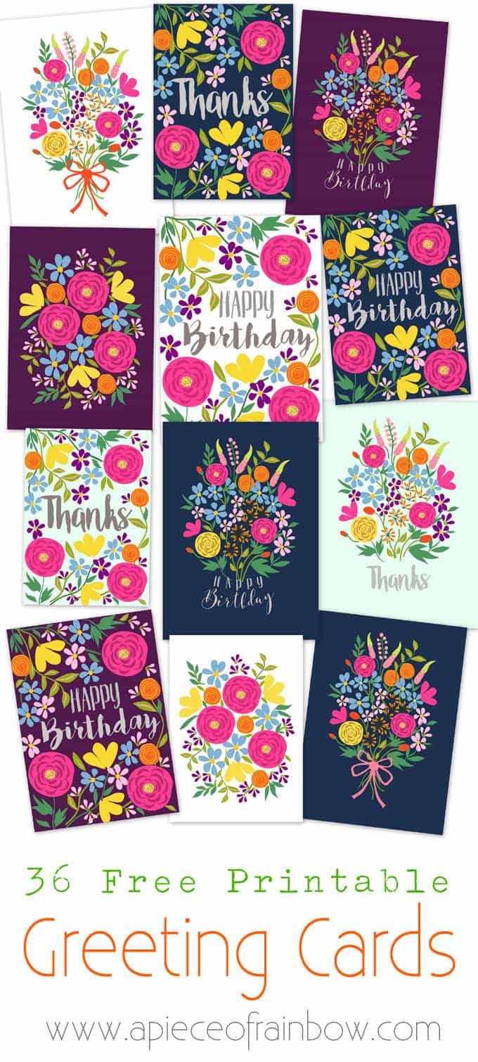 free-printable-flower-greeting-cards-a-piece-of-rainbow-worksheets-library for Make A Card Online Free Printable Free Printable Flower Greeting Cards - A Piece Of Rainbow - Worksheets Library for Make A Card Online Free Printable