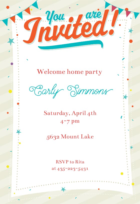 Printable Invitations (Free) | Greetings Island